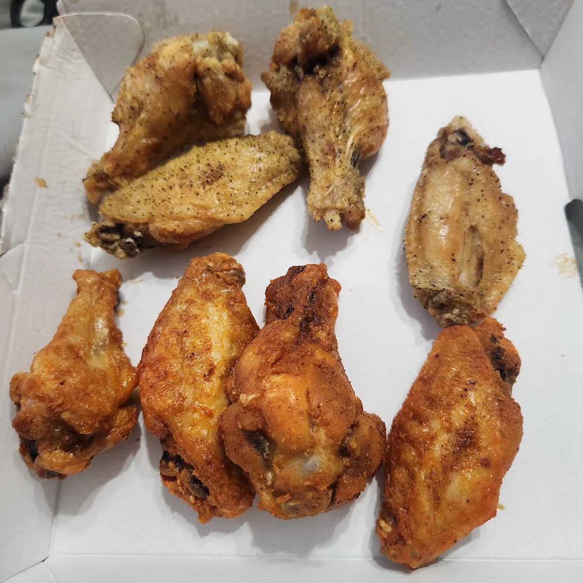 Lemon Pepper Wings and Buffalo Wings