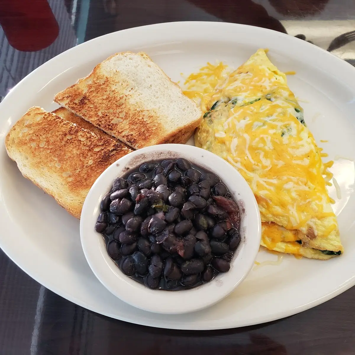 Spinach and Cheese Omelette