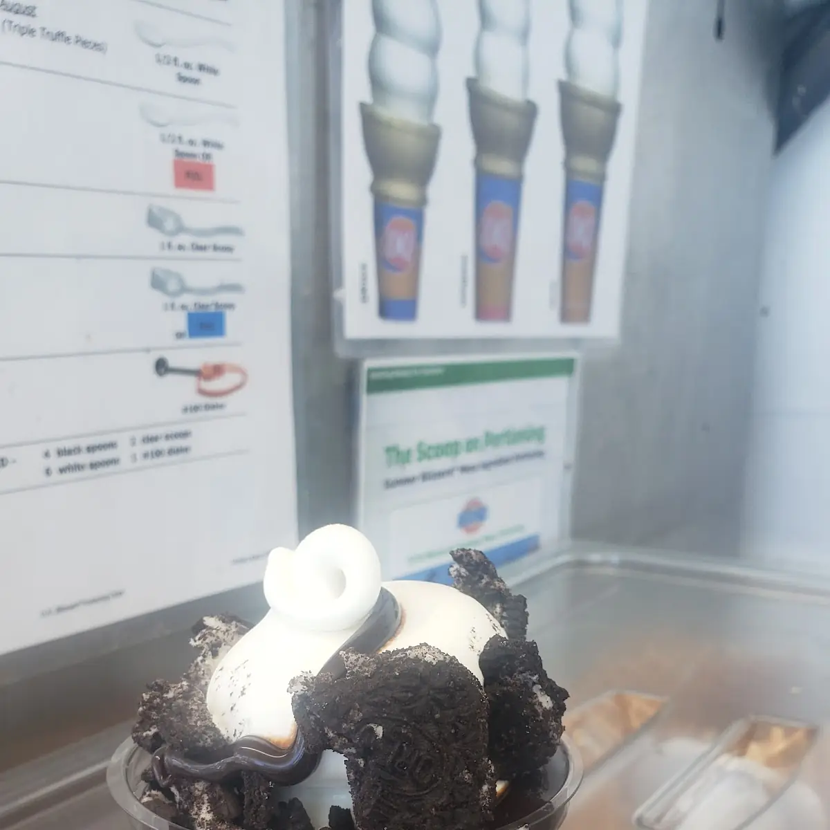 Small Hot Fudge Sunday with Oreos