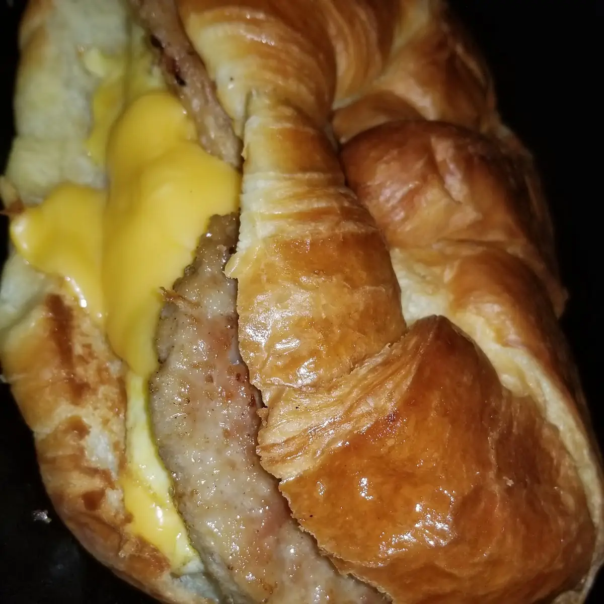 Sausage Egg and Cheese Croissant