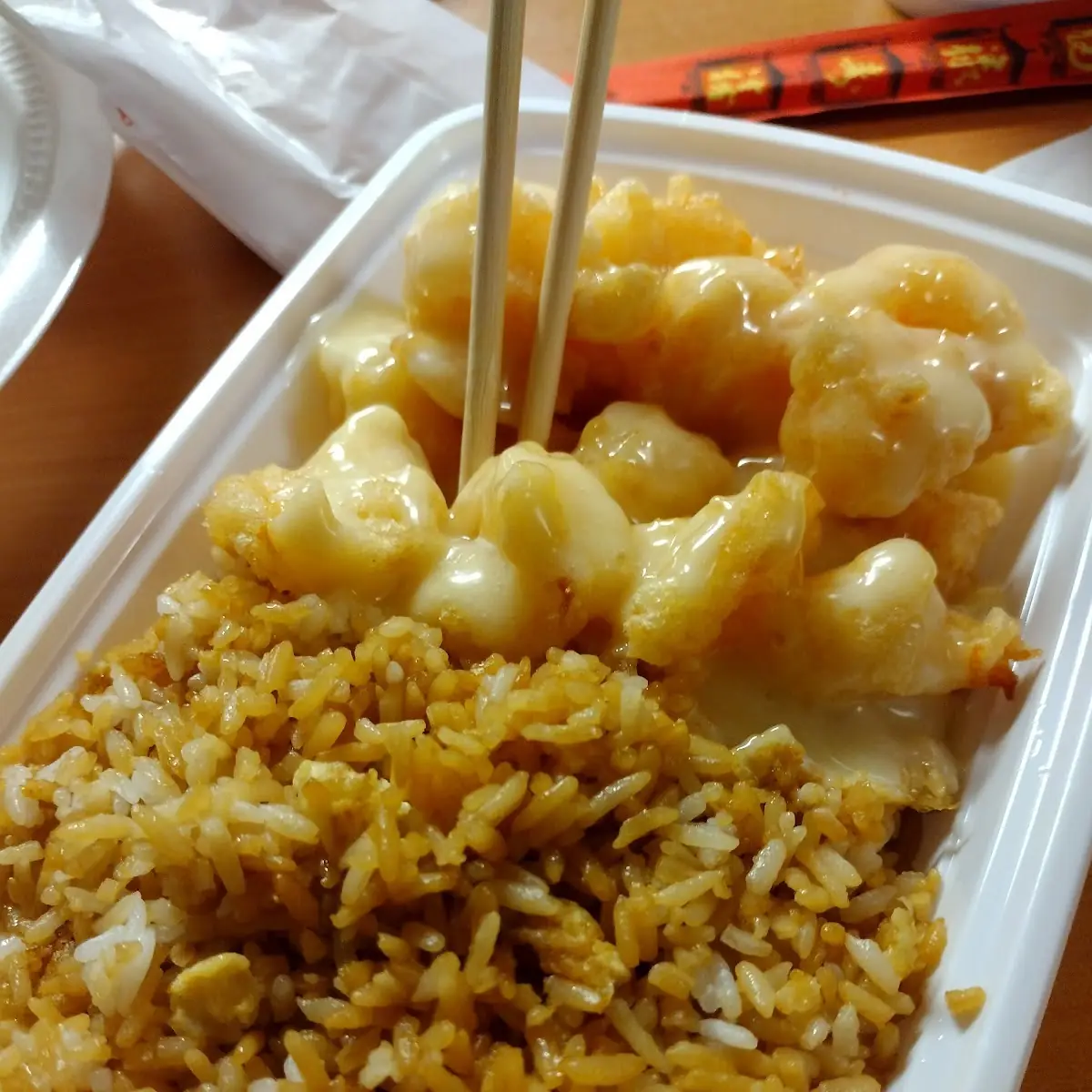 Coconut Shrimp with Fried Rice