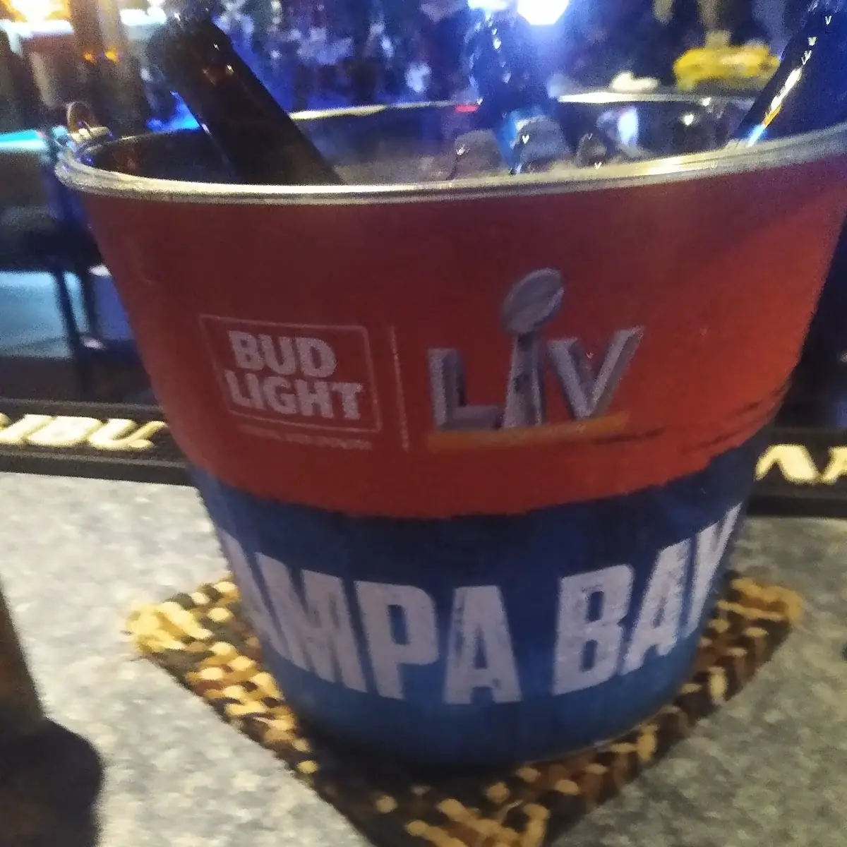 Bud Light Bucket During the Super Bowl