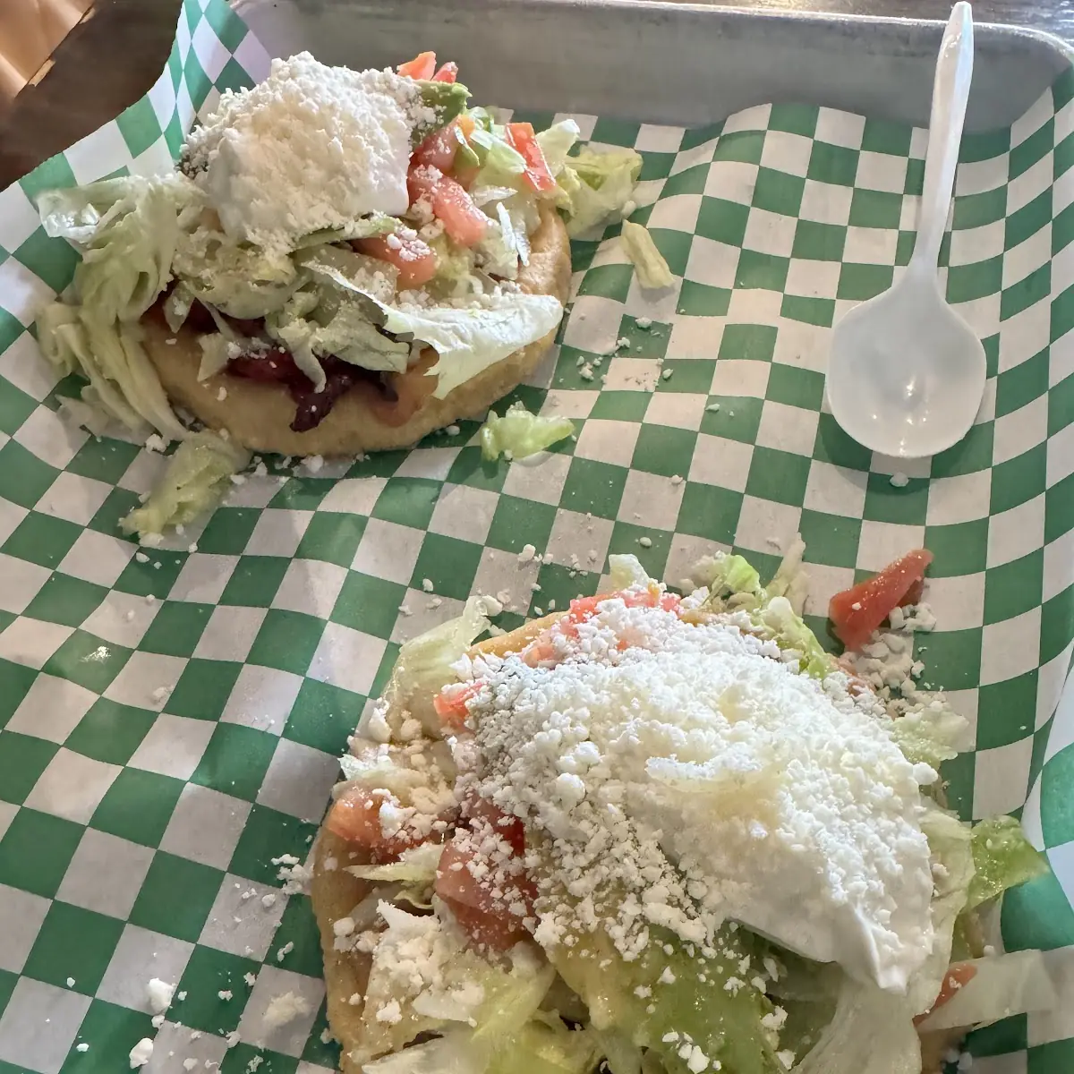 Chicken Tostada Uncovered