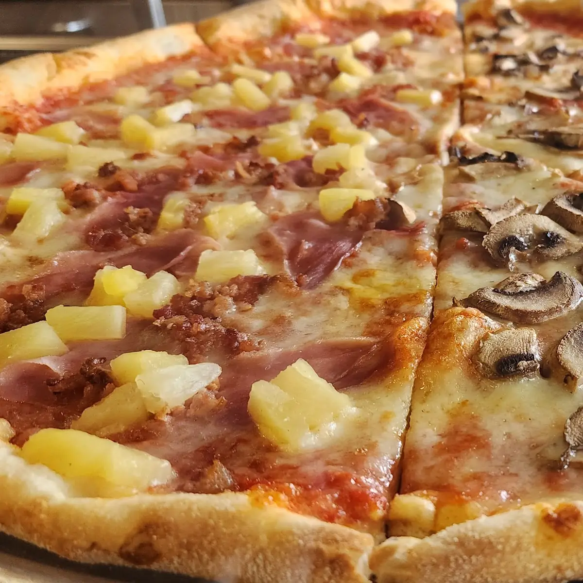 Hawaiian Pizza Mushroom Pizza