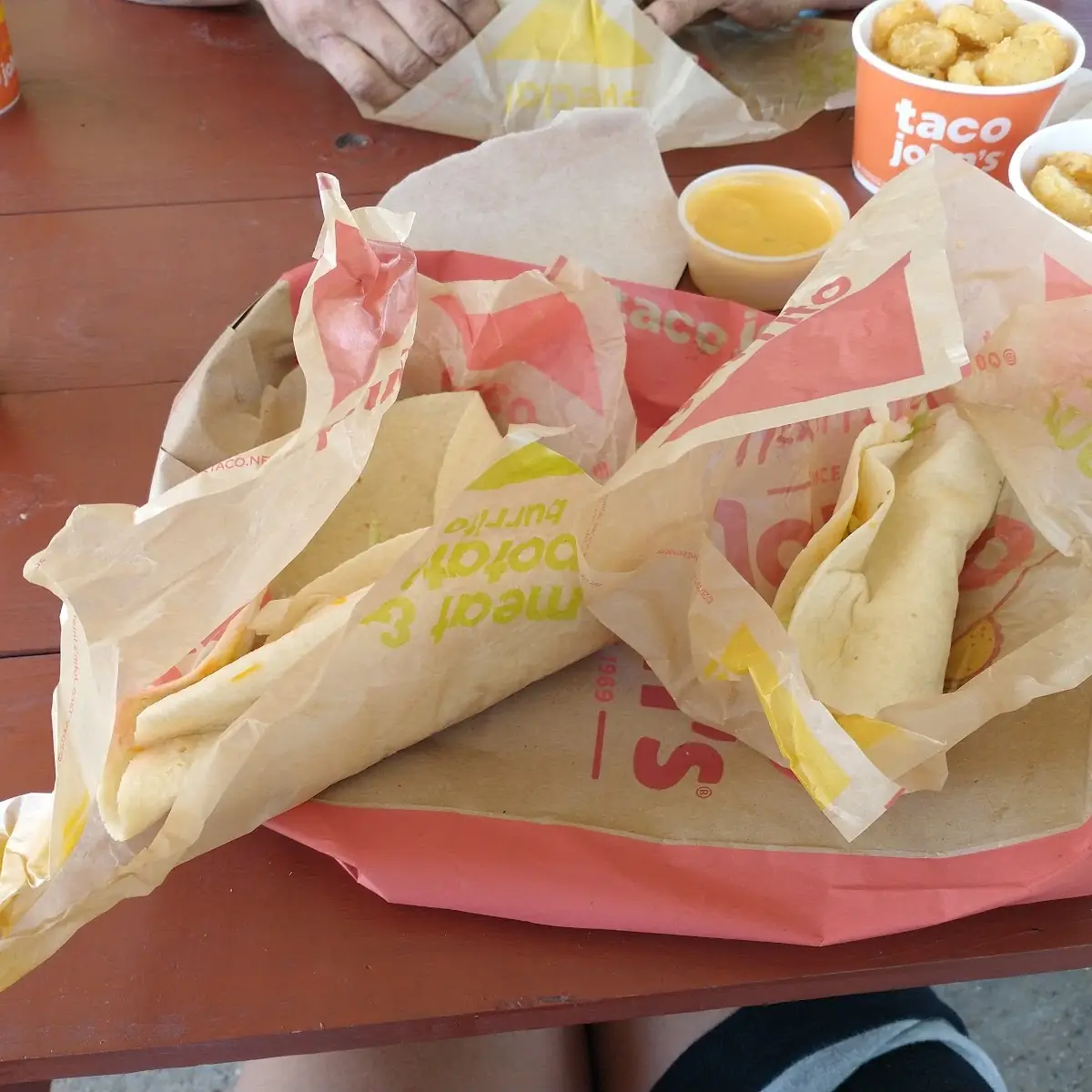 5 Meat and Potato Burrito Beef Medium Potato Ole and Medium mt Dew