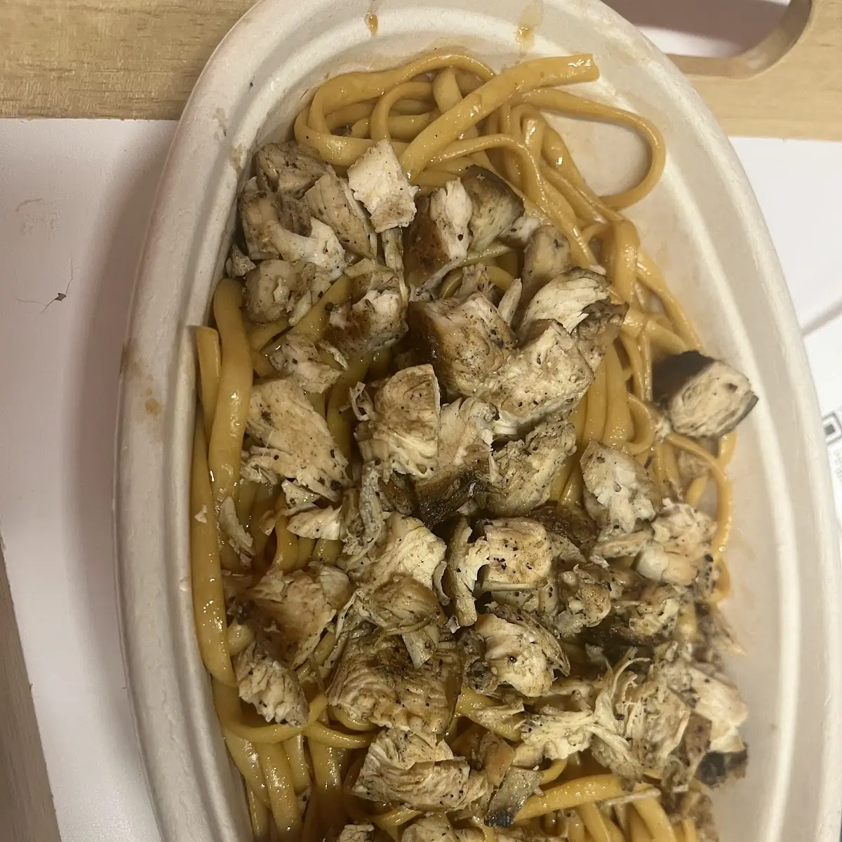 Noodles Teriyaki Sauce and Chicken