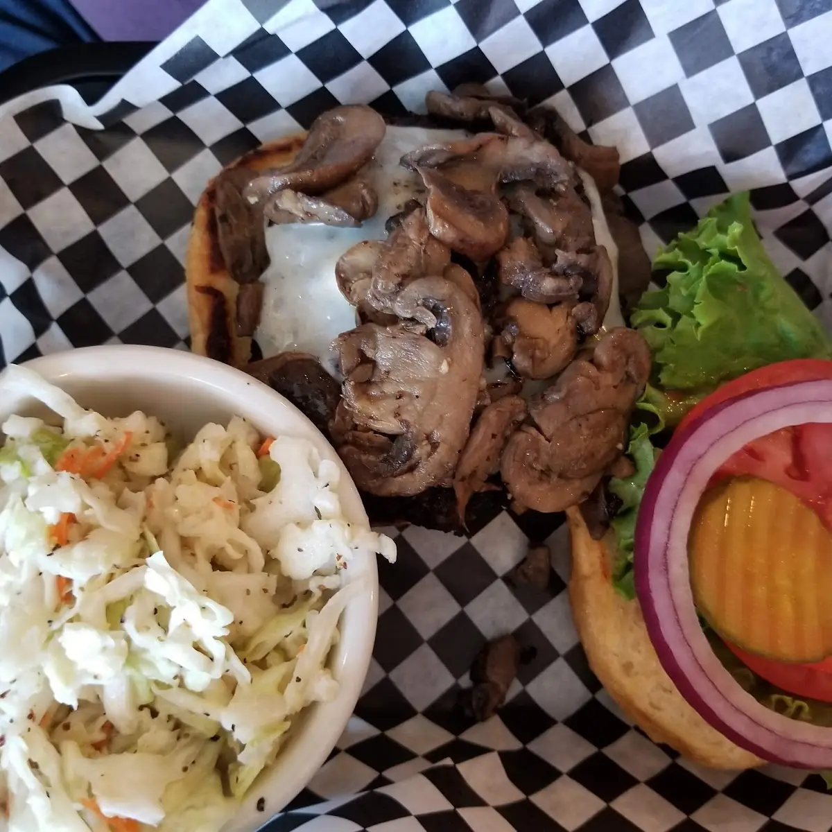 Mushroom Swiss Burger
