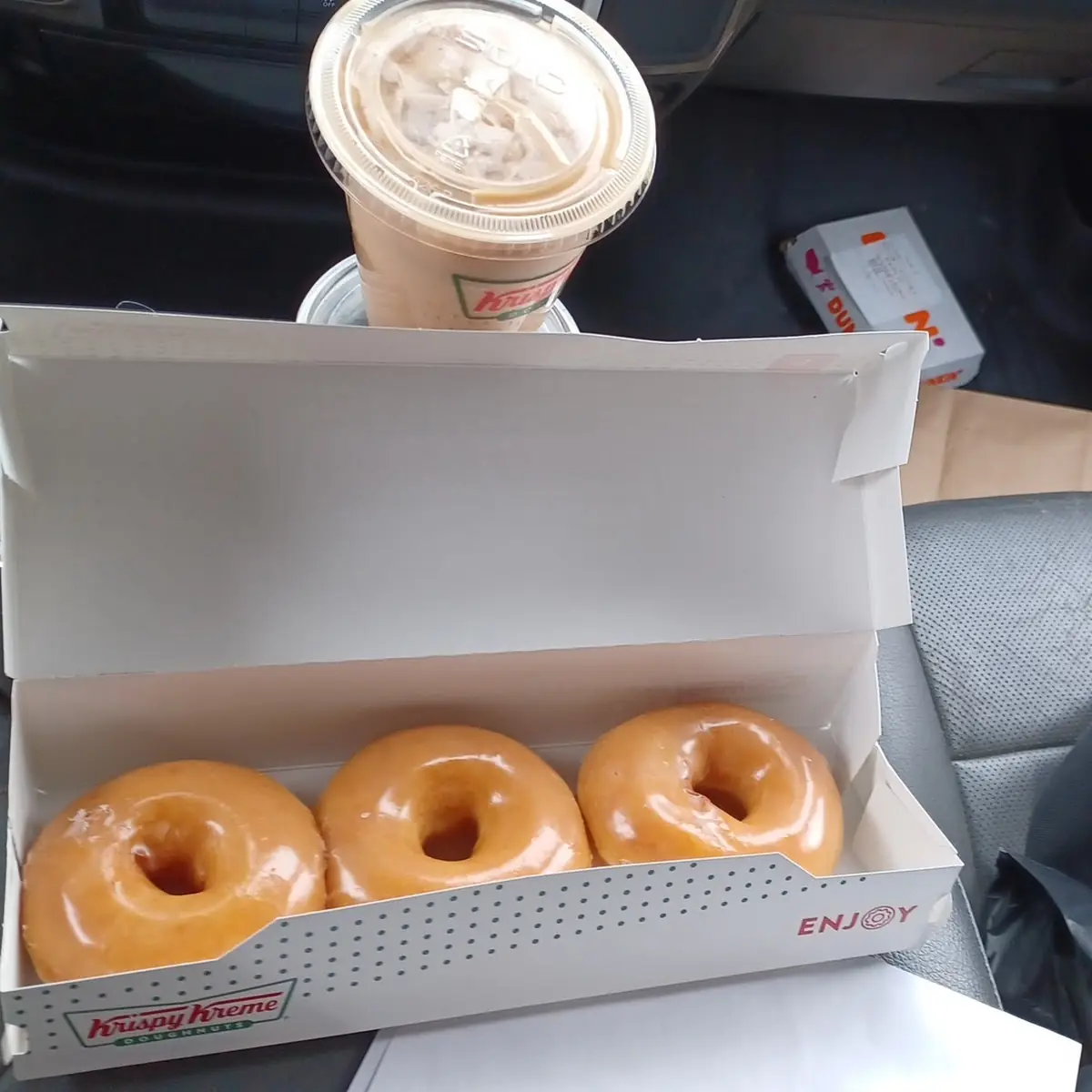 Three Glazed Donuts