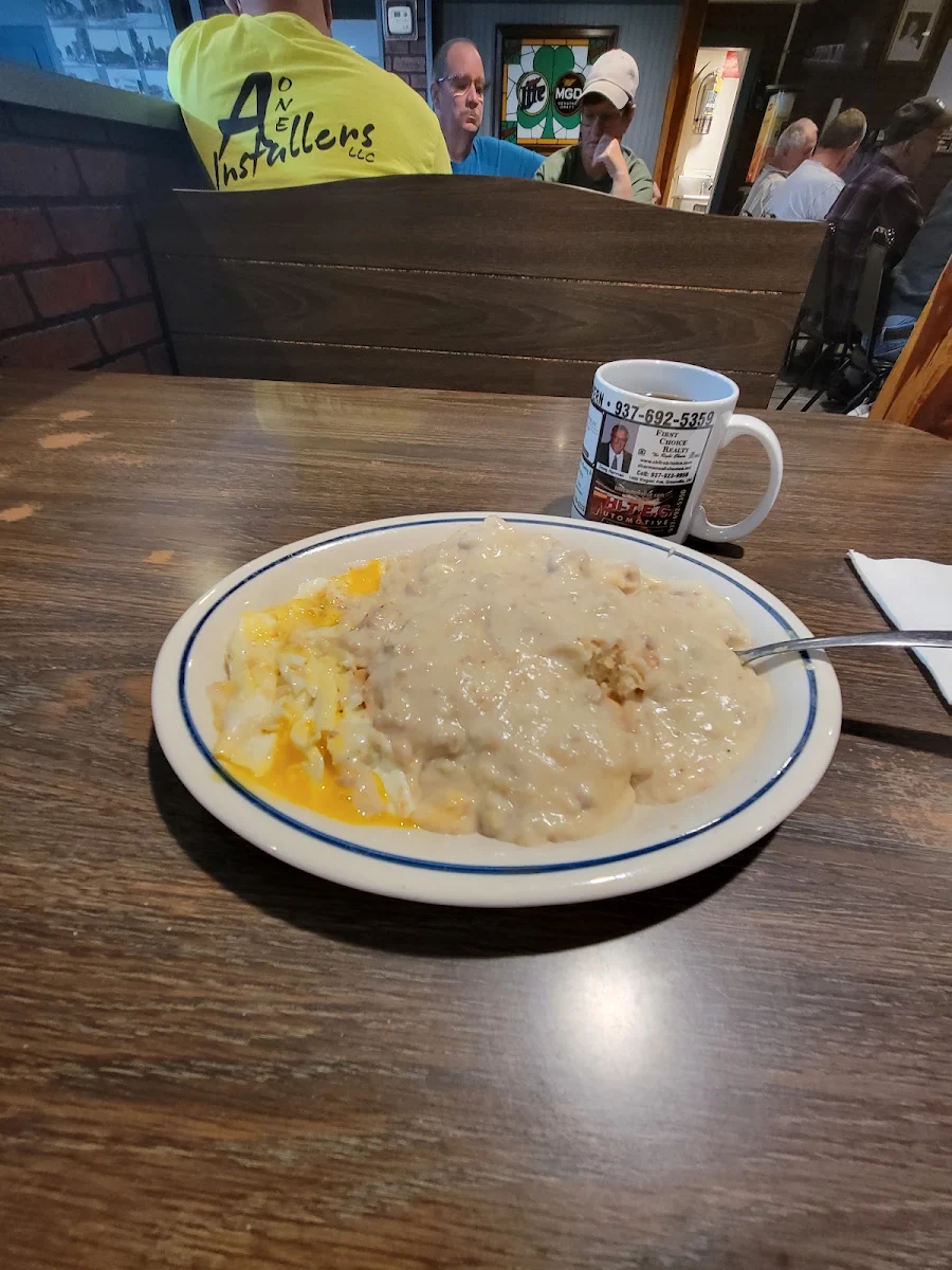 Sausage Biscuit and Gravy w Eggs
