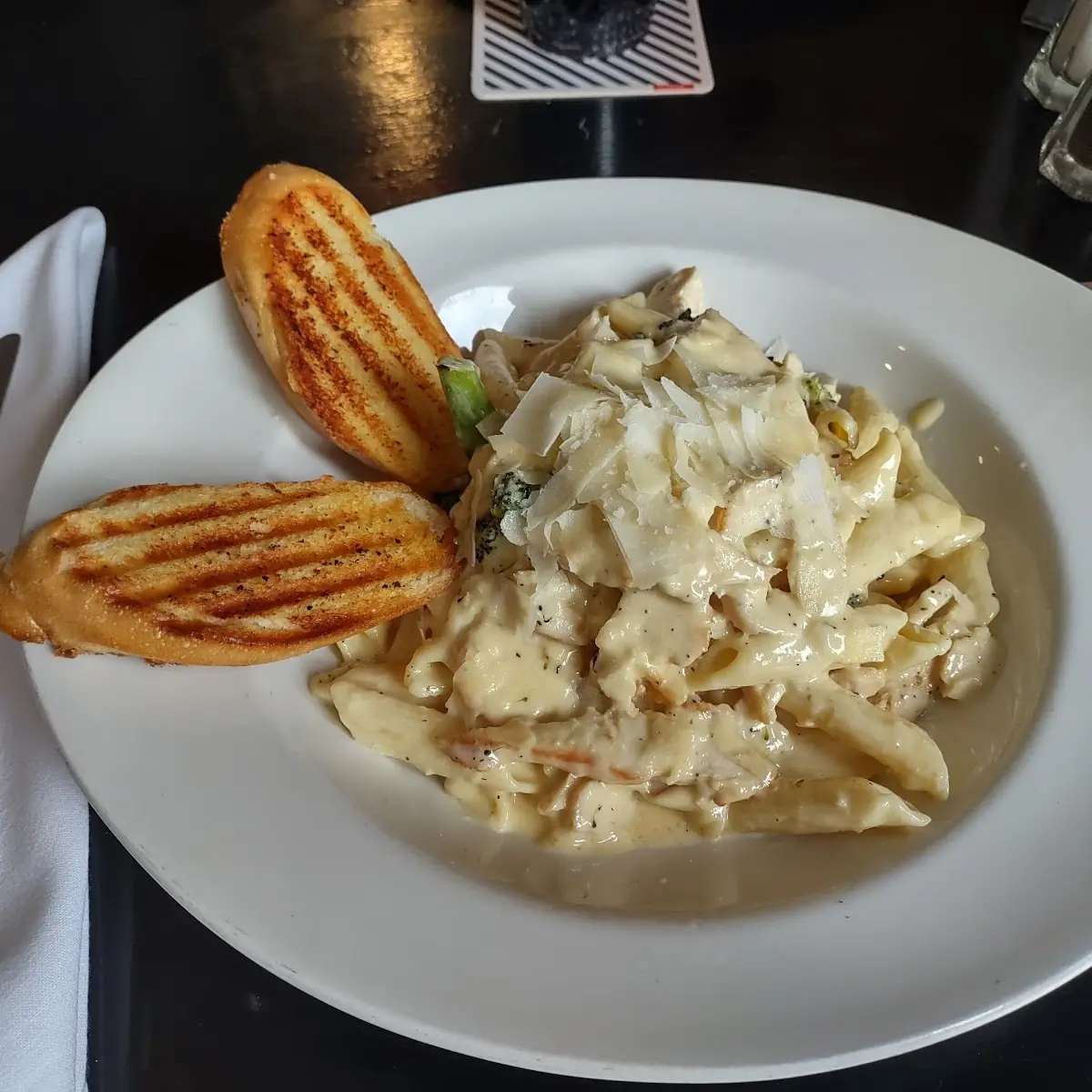 Penne Pasta Afreddo with Broccoli