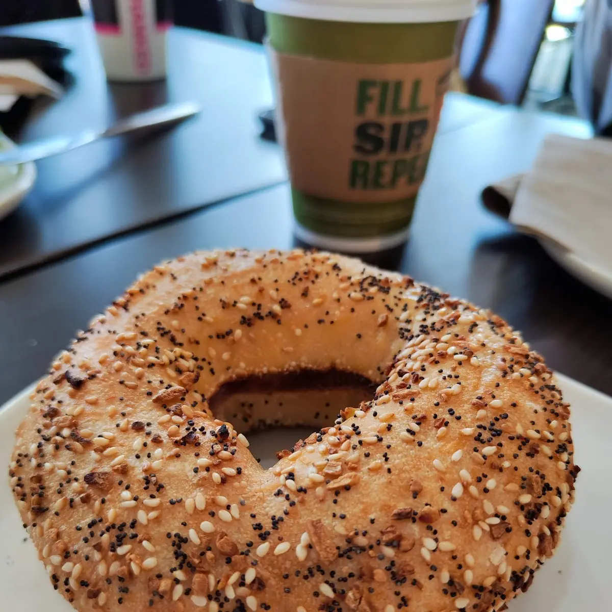Everything Bagel with Cream Cheese