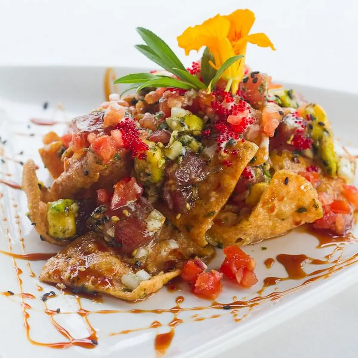 Adam's Original Ahi Poke Nachos