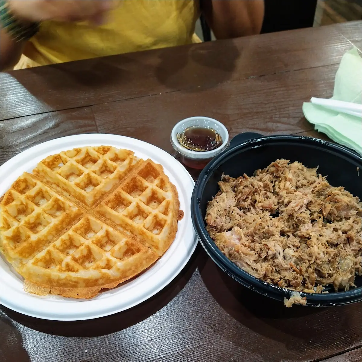 Kalua Pork and Waffles