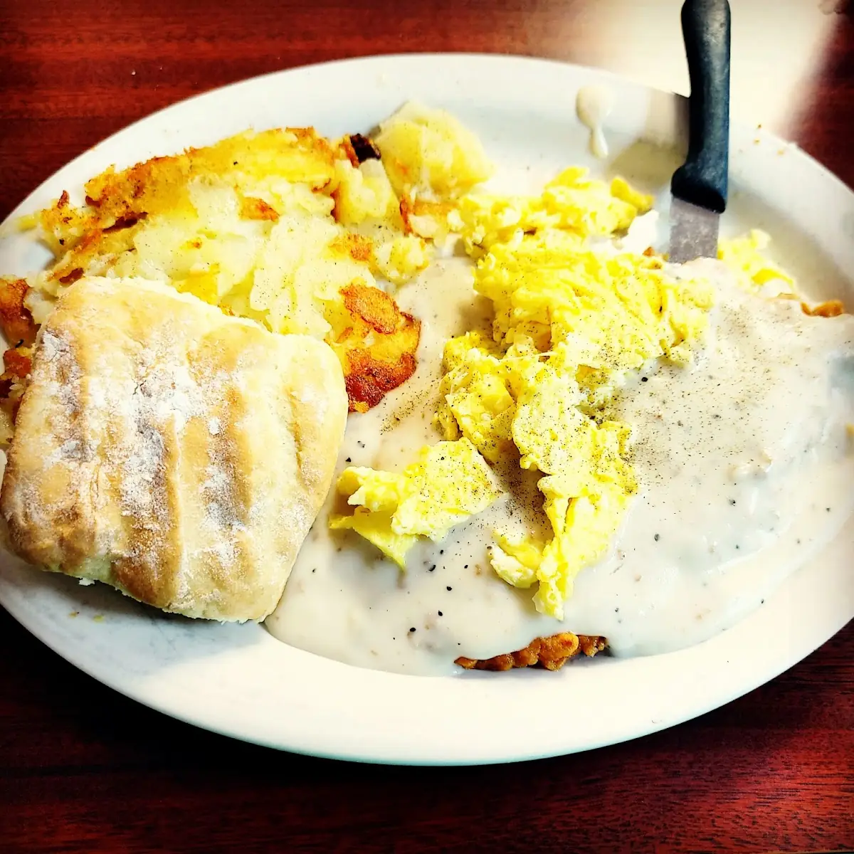 Country Fried Chicken Steak & Two Eggs
