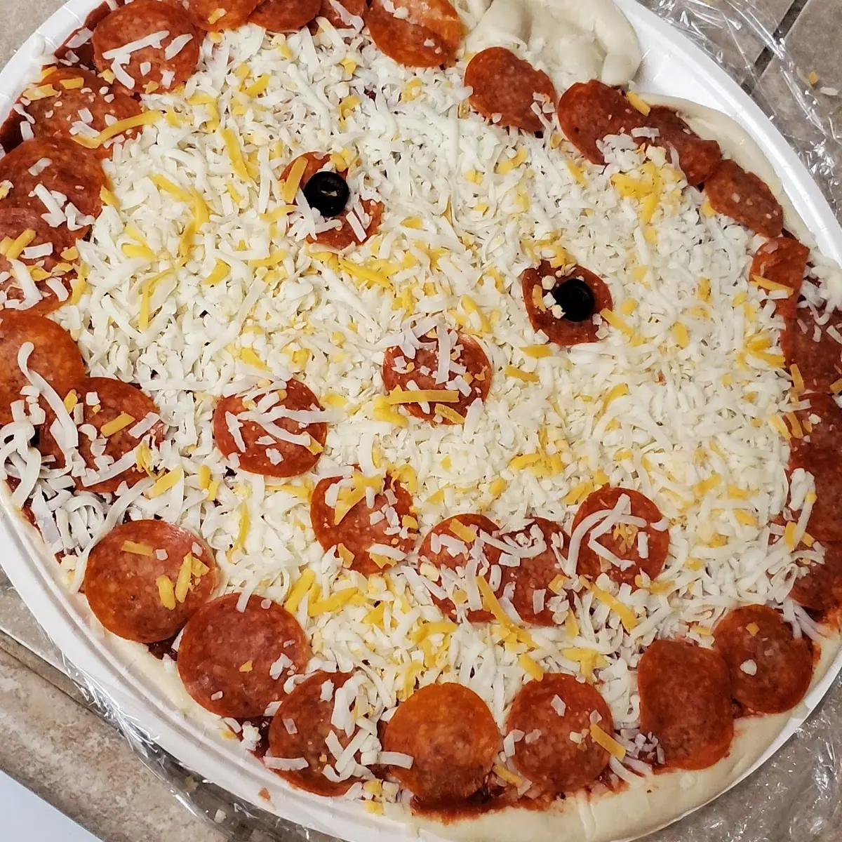 Jack O Lantern Pepperoni Pizza