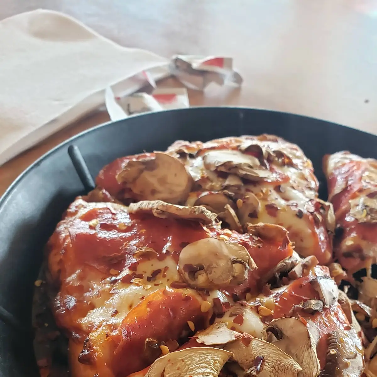 Pepperoni and Mushrooms Personal Pizza