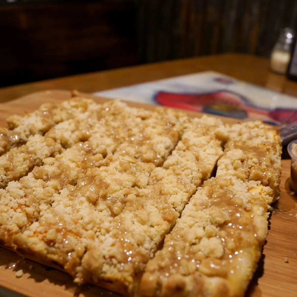 Cinnamon Streusel Dessert Pizza