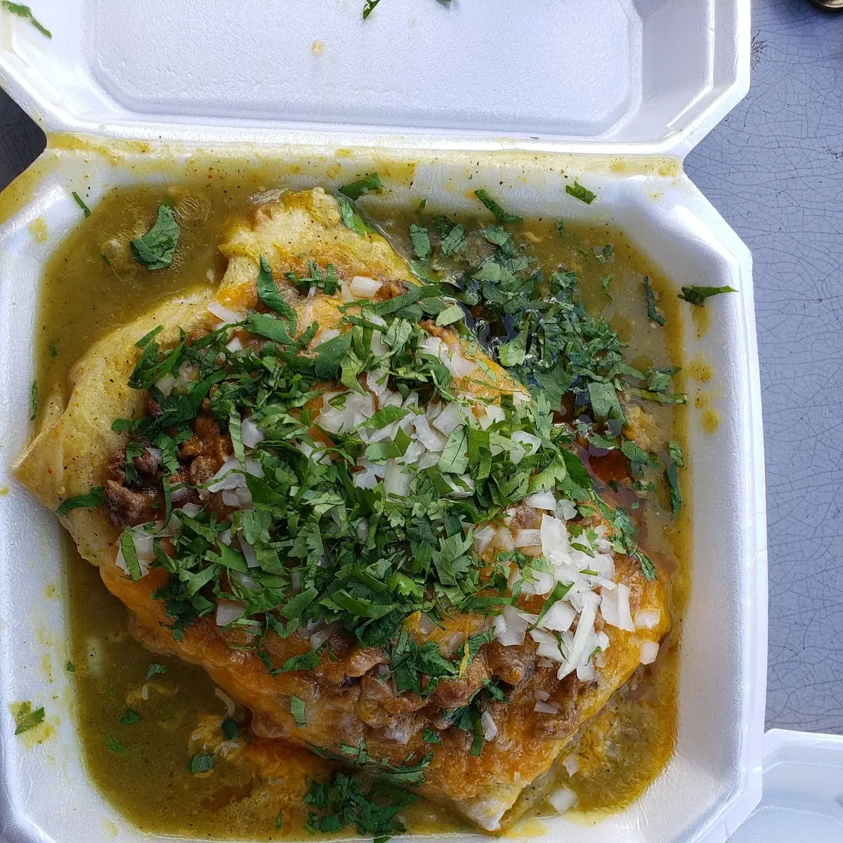 Smothered Carne Asada Burrito