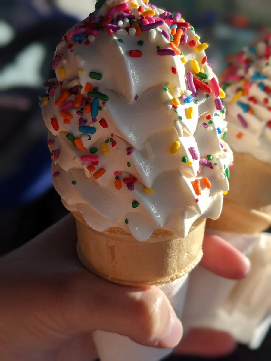 Vanilla Ice Cream with Rainbow Sprinkles