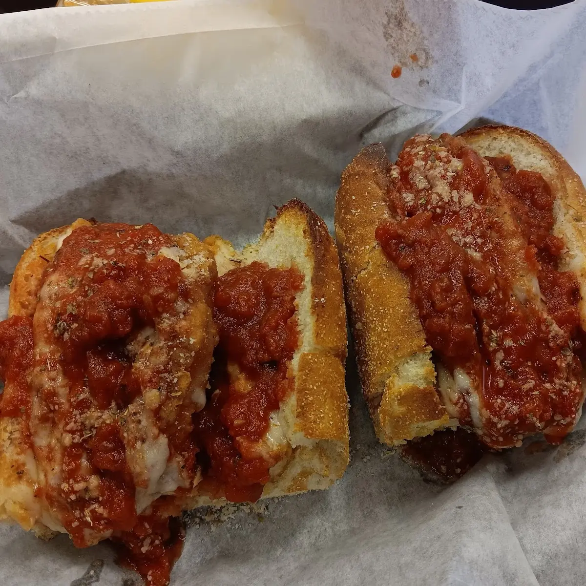Meatball Parmigiana Sandwich