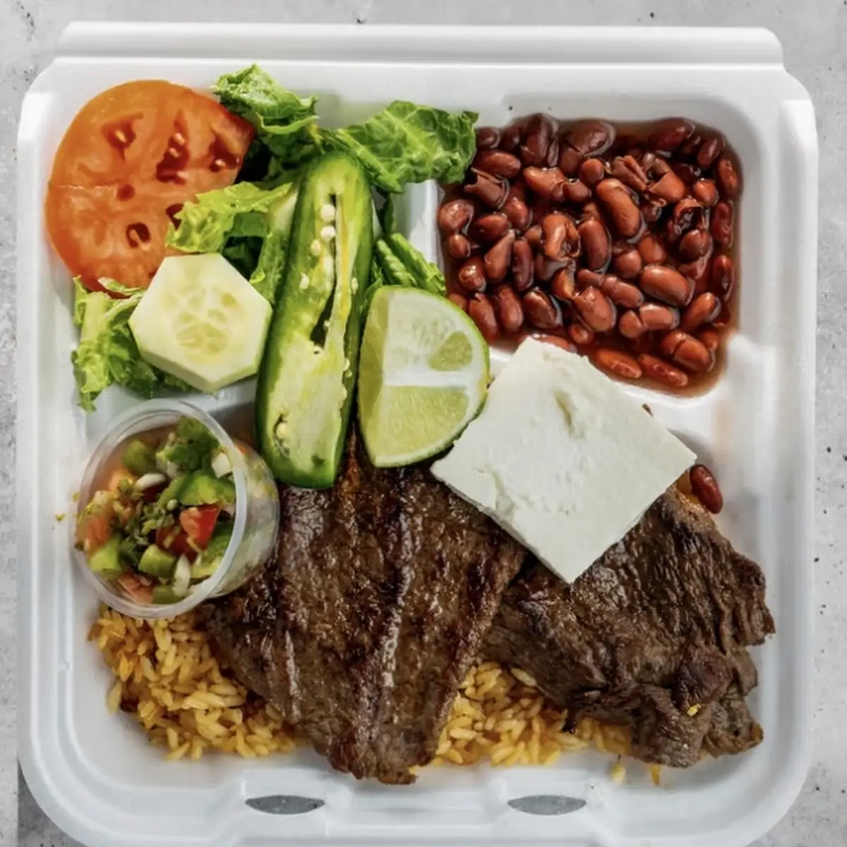 Grilled Steak Plate Plato De Carne Asada