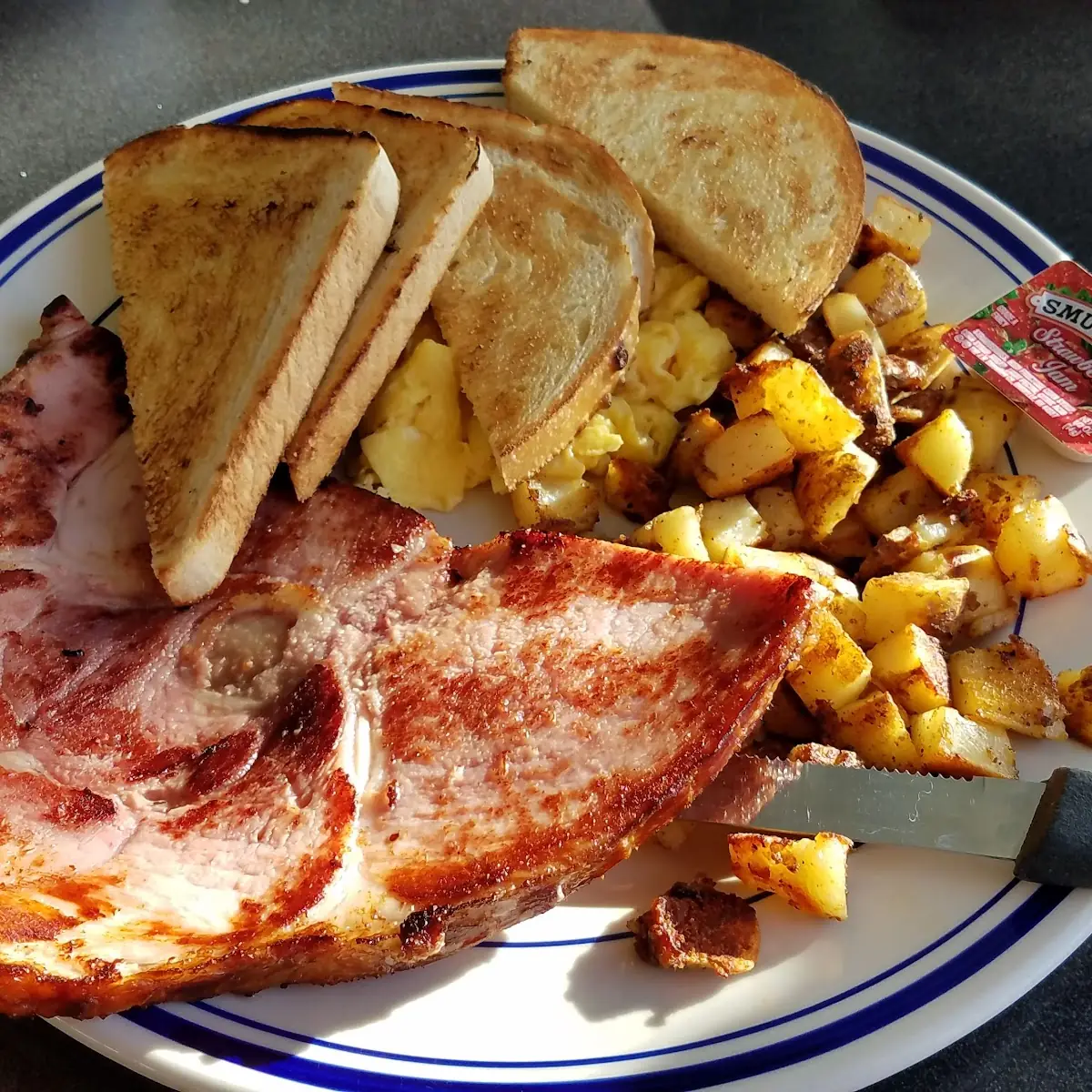 Ham Steak Breakfast