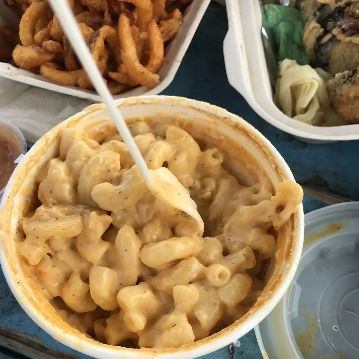 BBQ Mac-N-Cheese Rib Sandwich