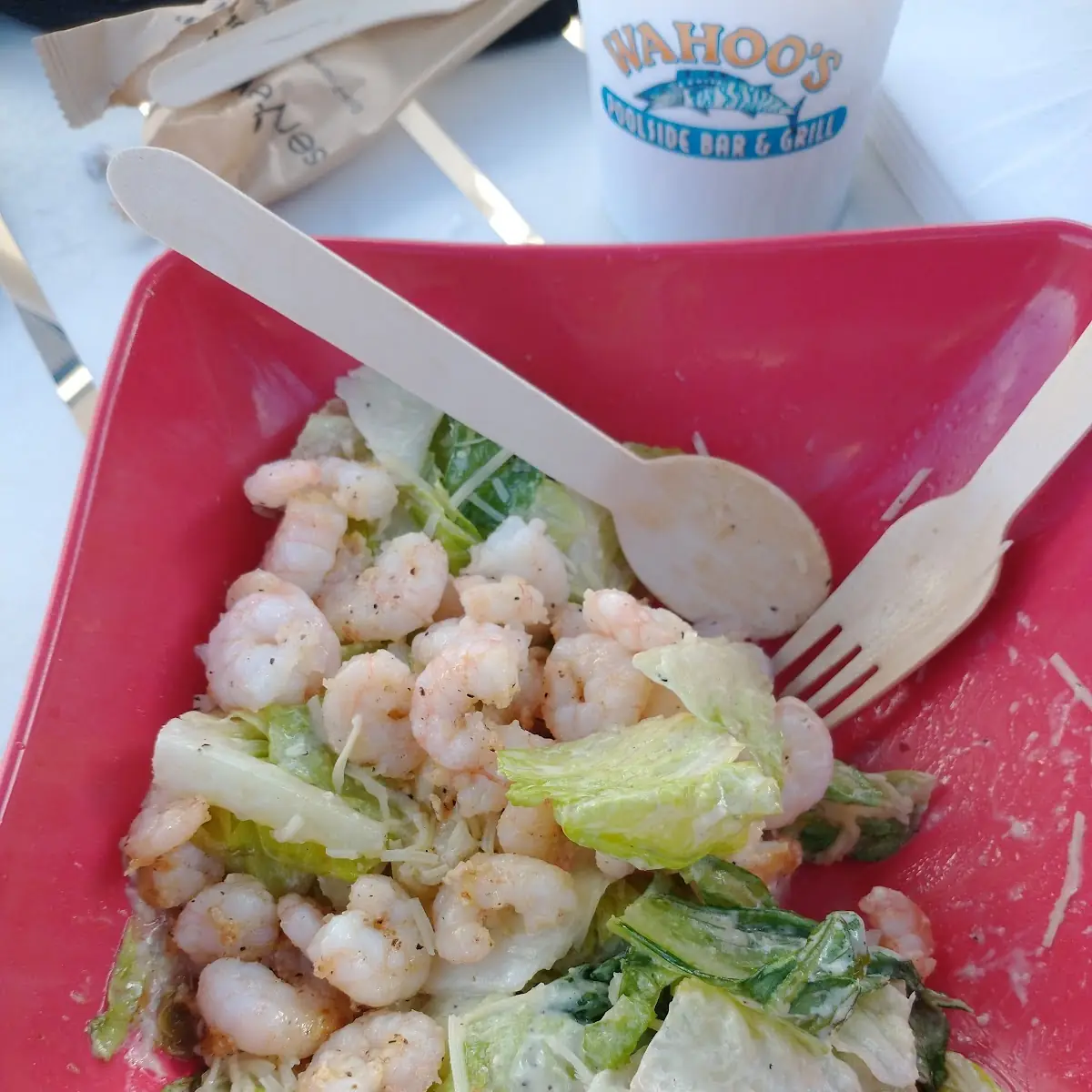 Caesar Salad with Shrimp