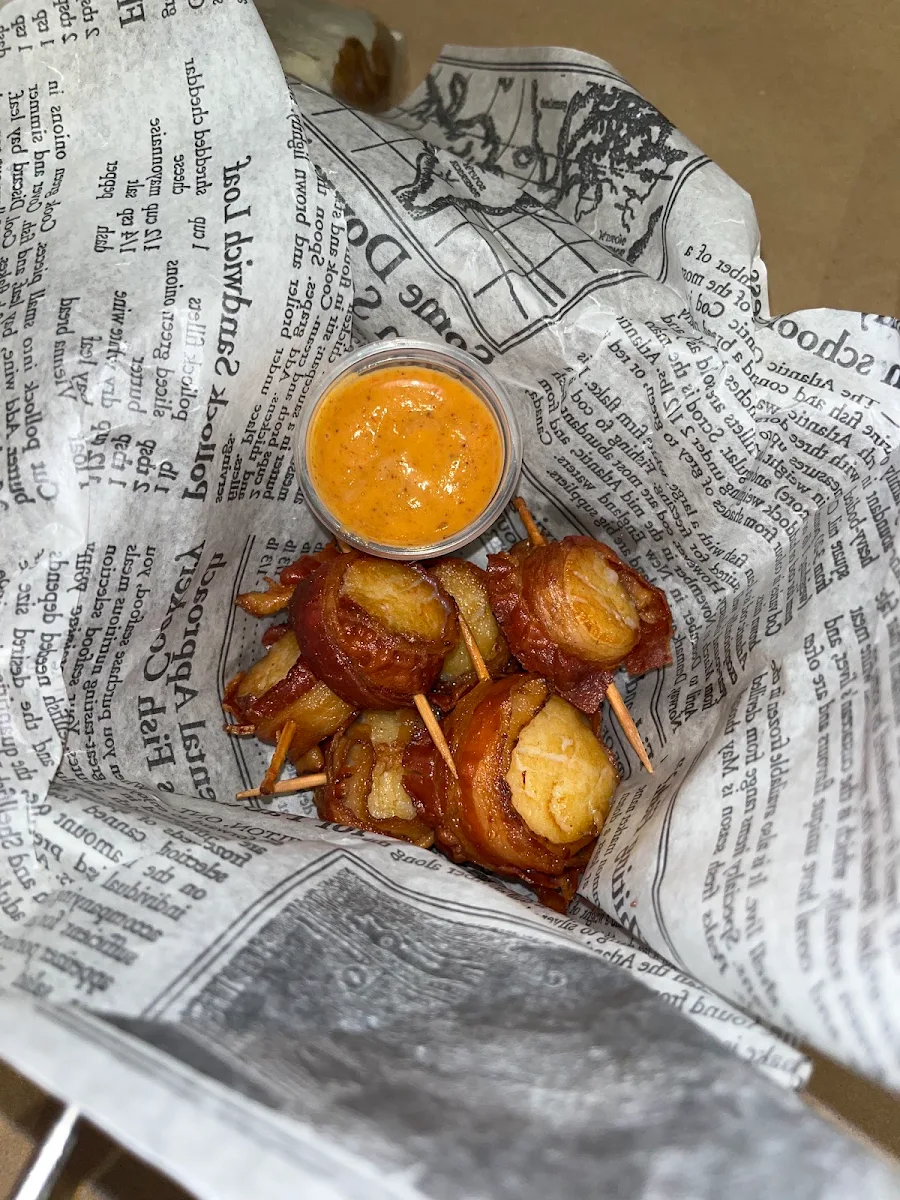 Bacon Wrapped Scallops, The Captain's Boil