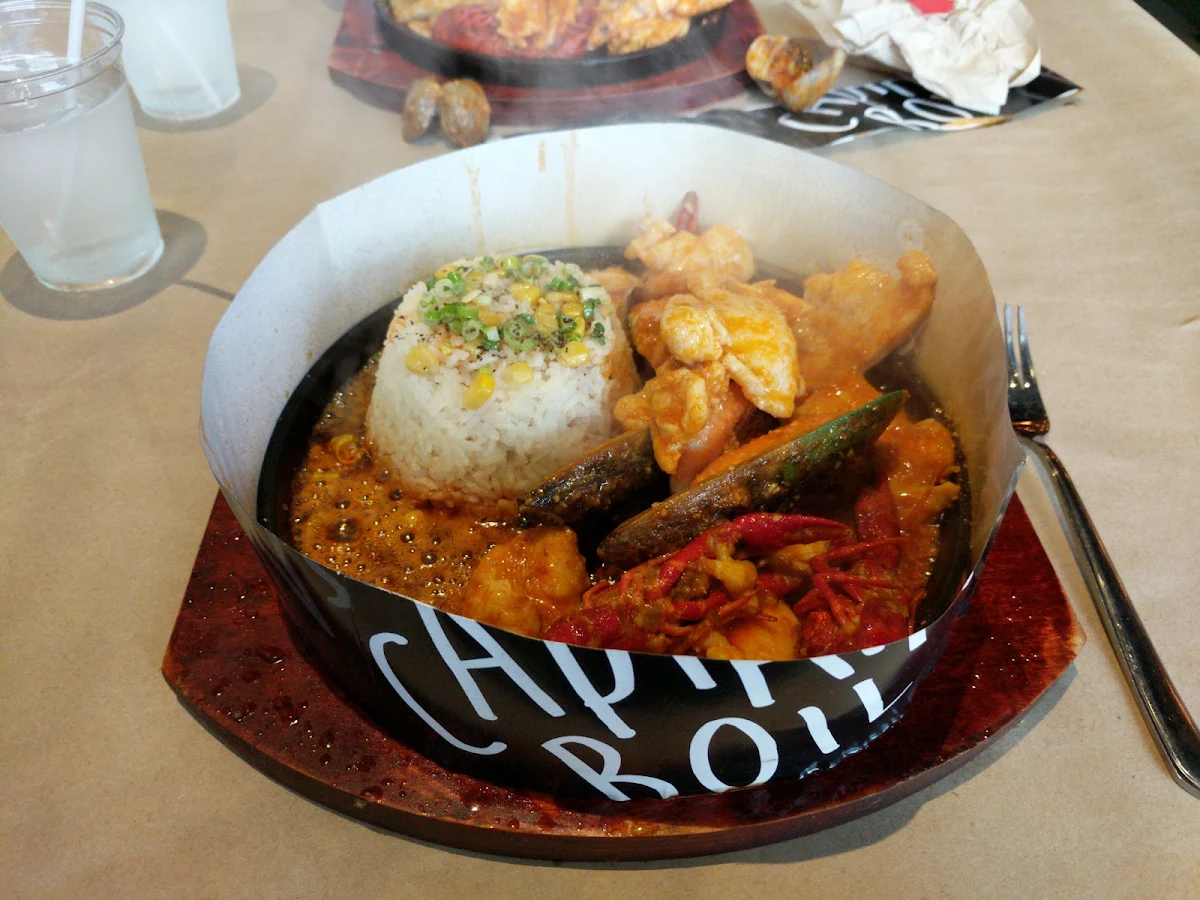 Teriyaki Chicken Sizzling Plate, The Captain's Boil