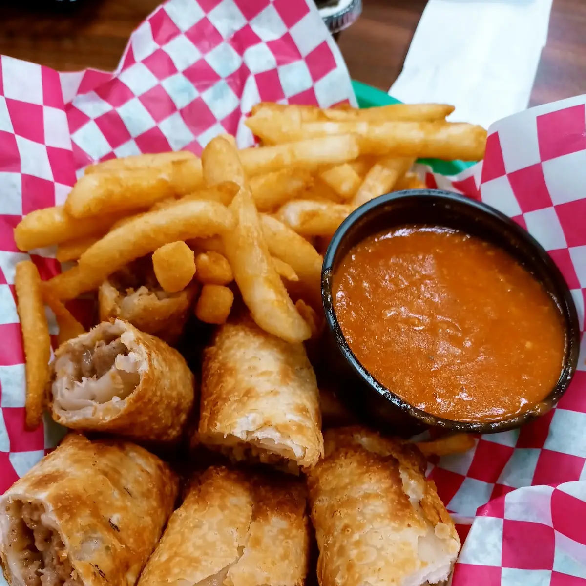 Steak and Cheese Egg Rolls