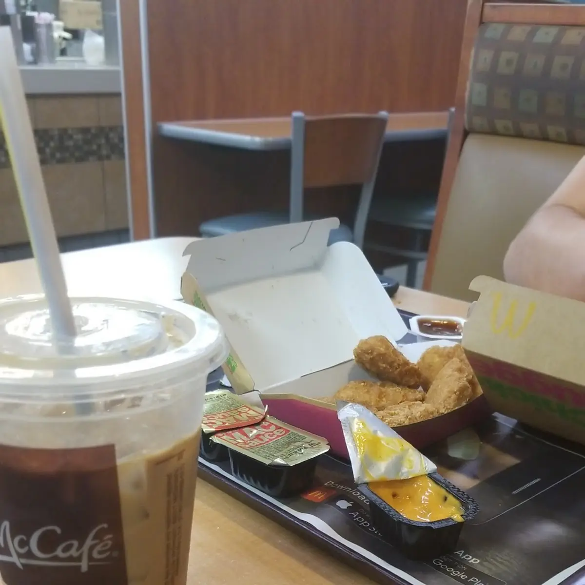 Chicken Nuggets and Caramel Macchiato