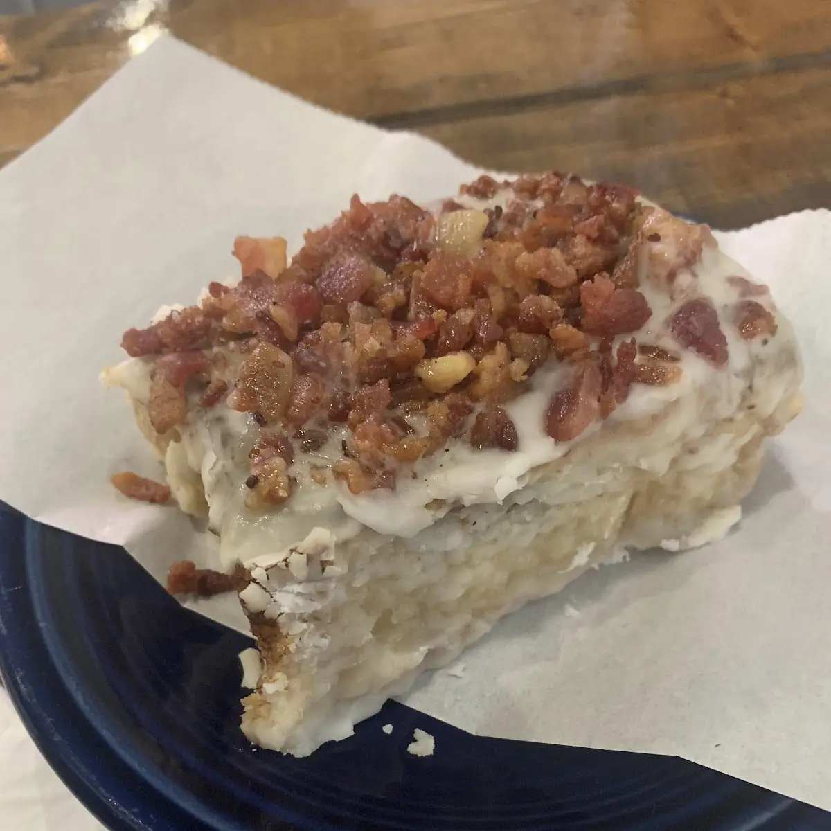 Cinnamon Roll with Bacon