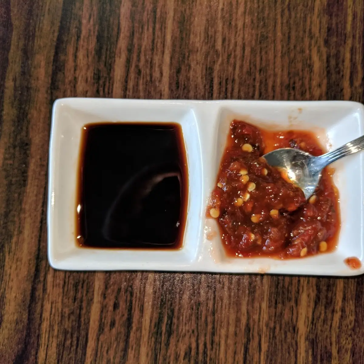 Soy Sauce and Hot Sauce