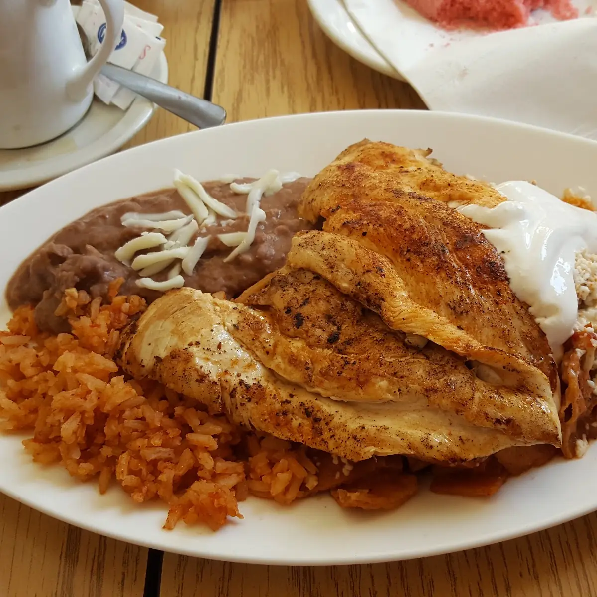 Red Chilaquiles with Chicken