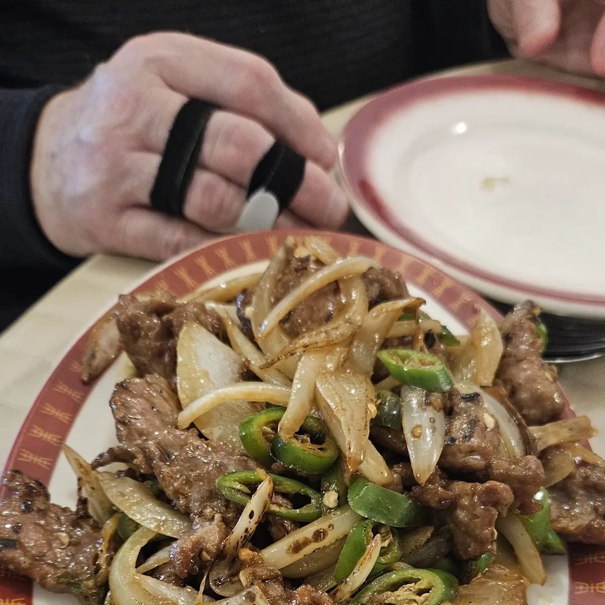 Moo Shi Beef with Mandarin Cakes