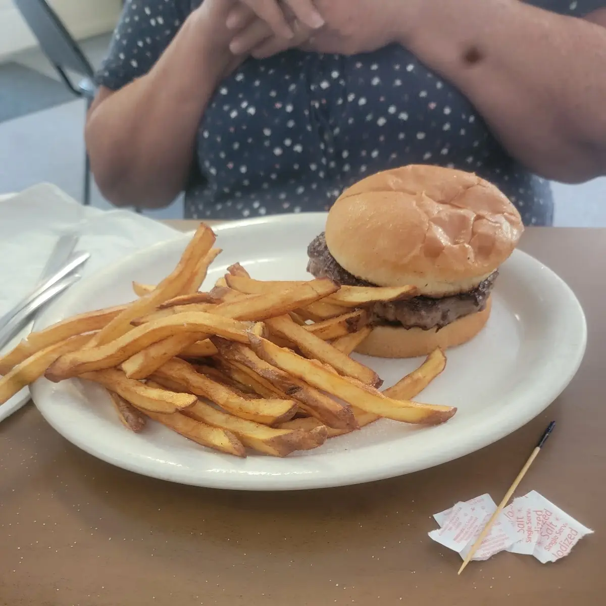 Olive Burger and Fries 7 95