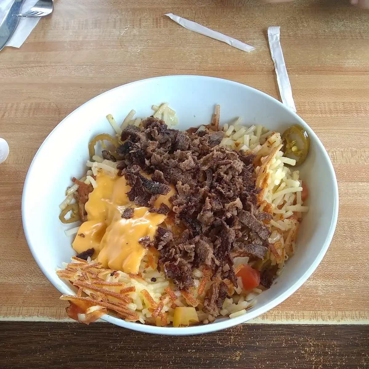 Cheesesteak Hash Browns
