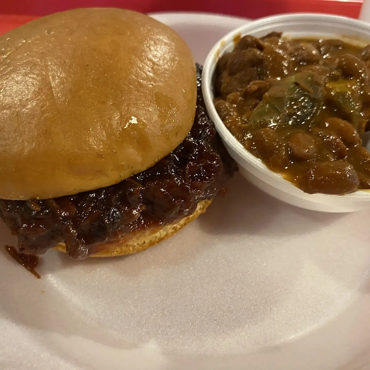 Chopped Brisket Sandwich