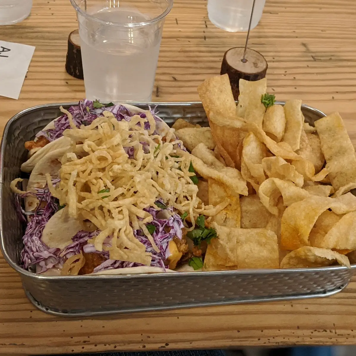 Tacos with Crispy Chicken
