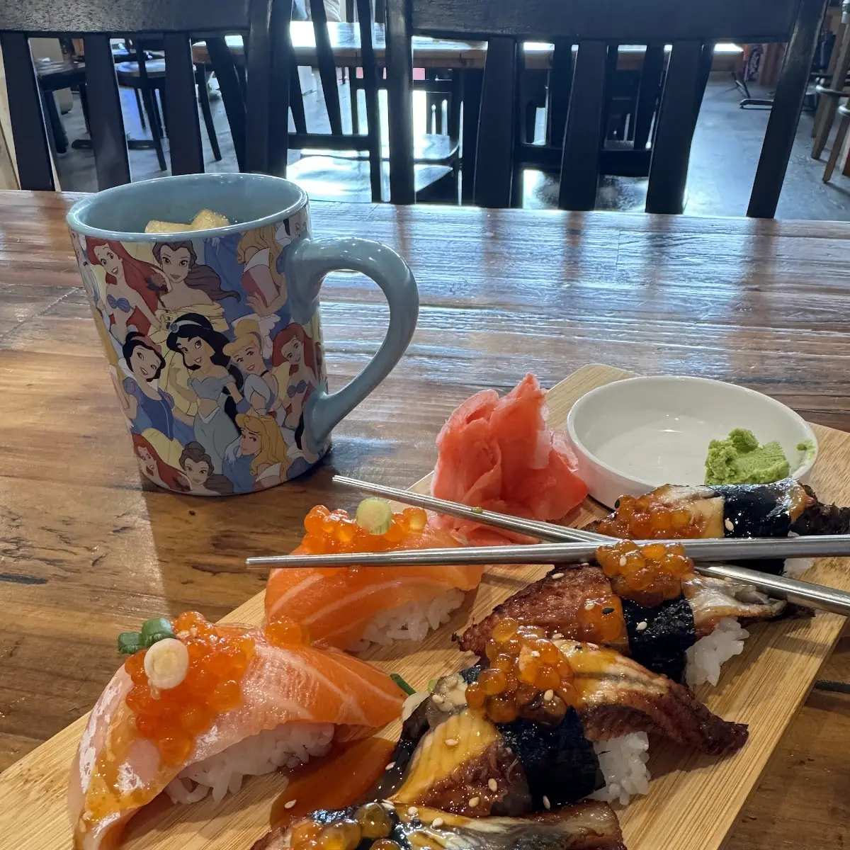 Eel and Salmon Sashimi