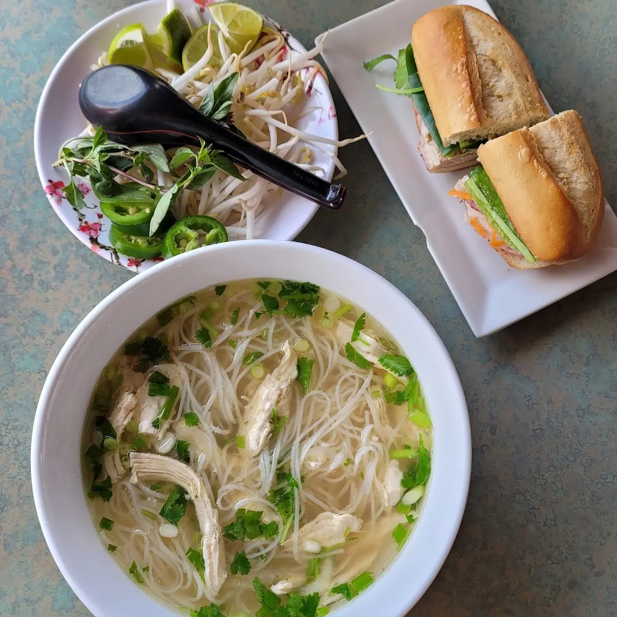 Chicken Pho & Banh MI Sandwich