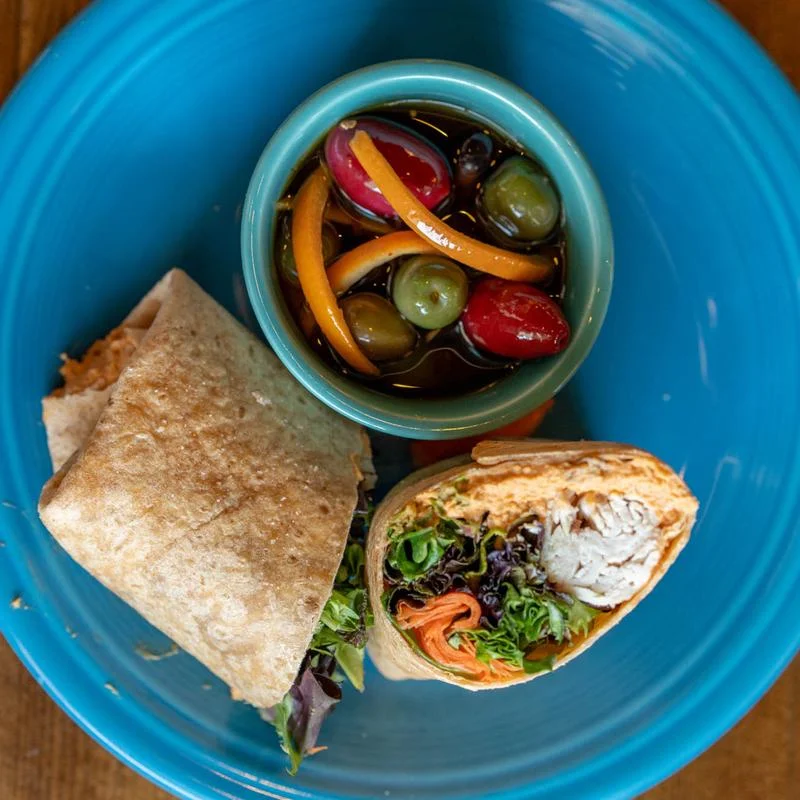 Black Bean Hummus Wrap