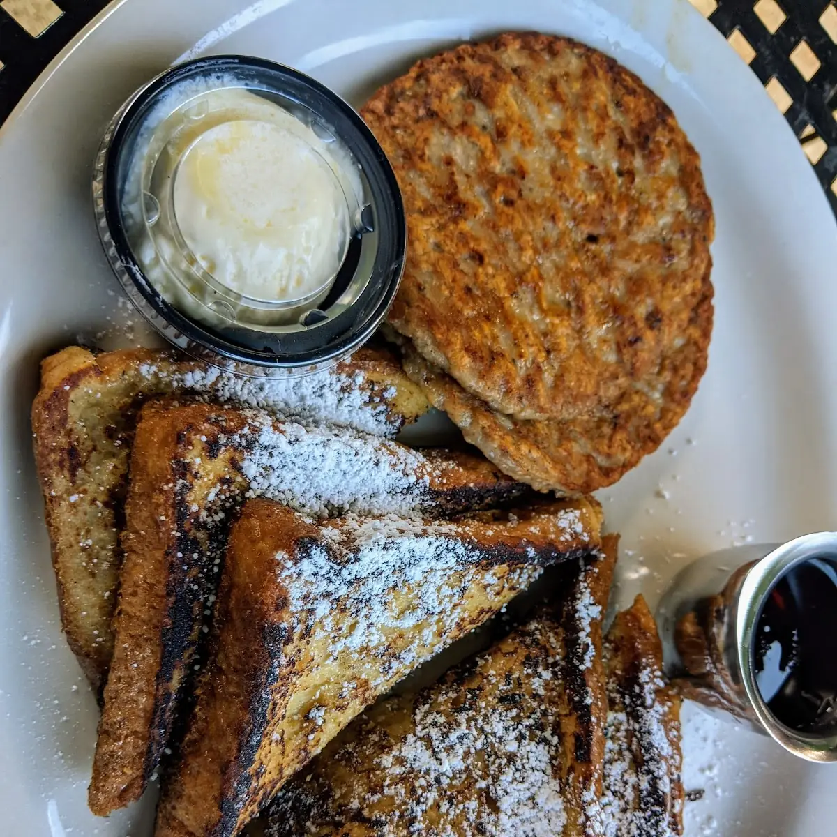 French Toast with Breakfast Sausage