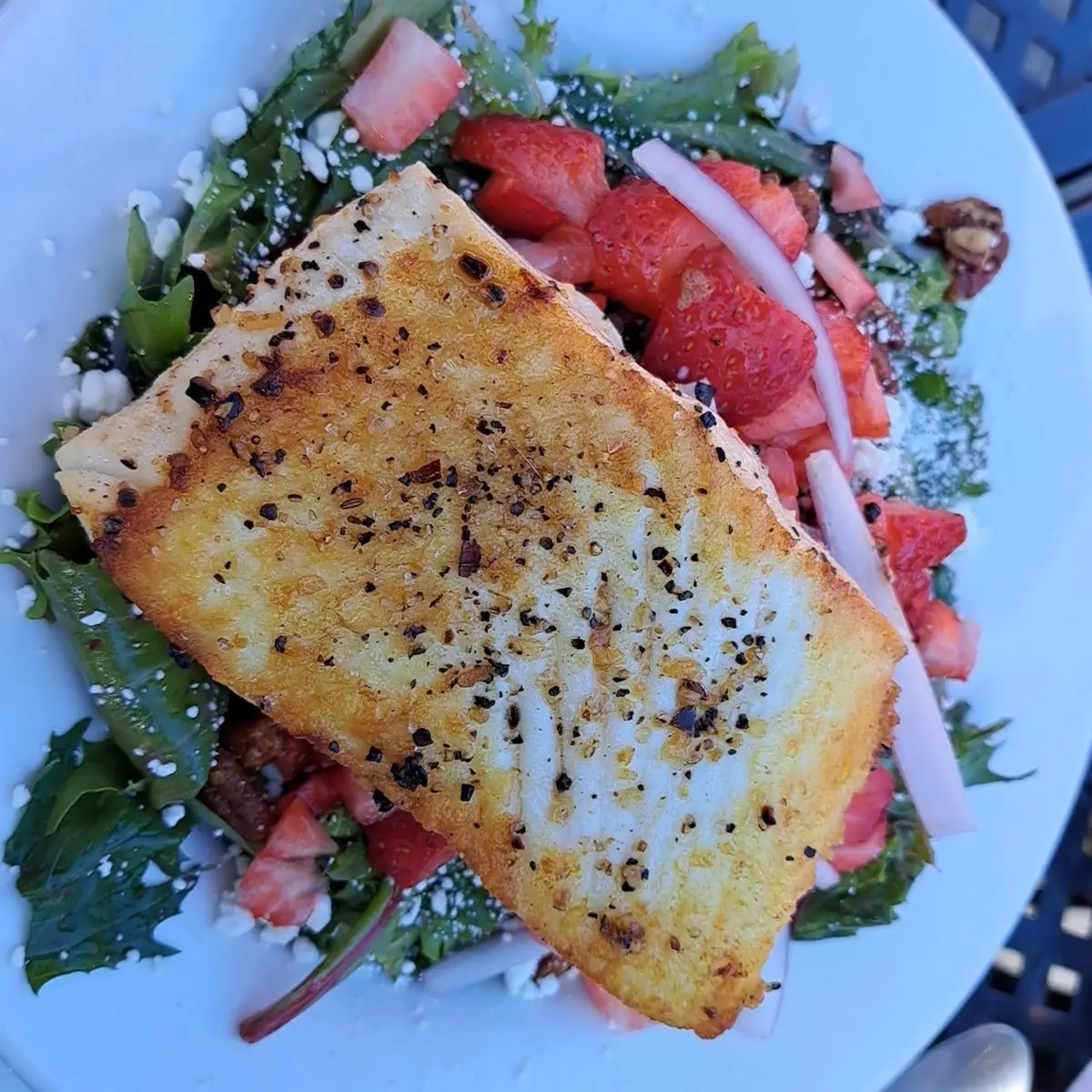 Salish Salad with Halibut