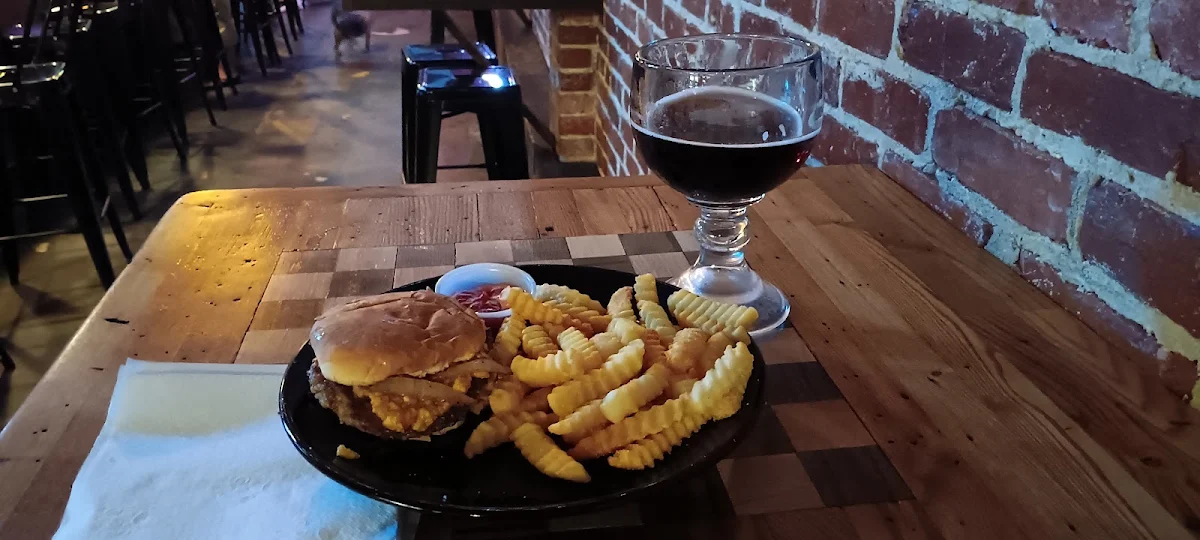 Drunken Burger with Fries
