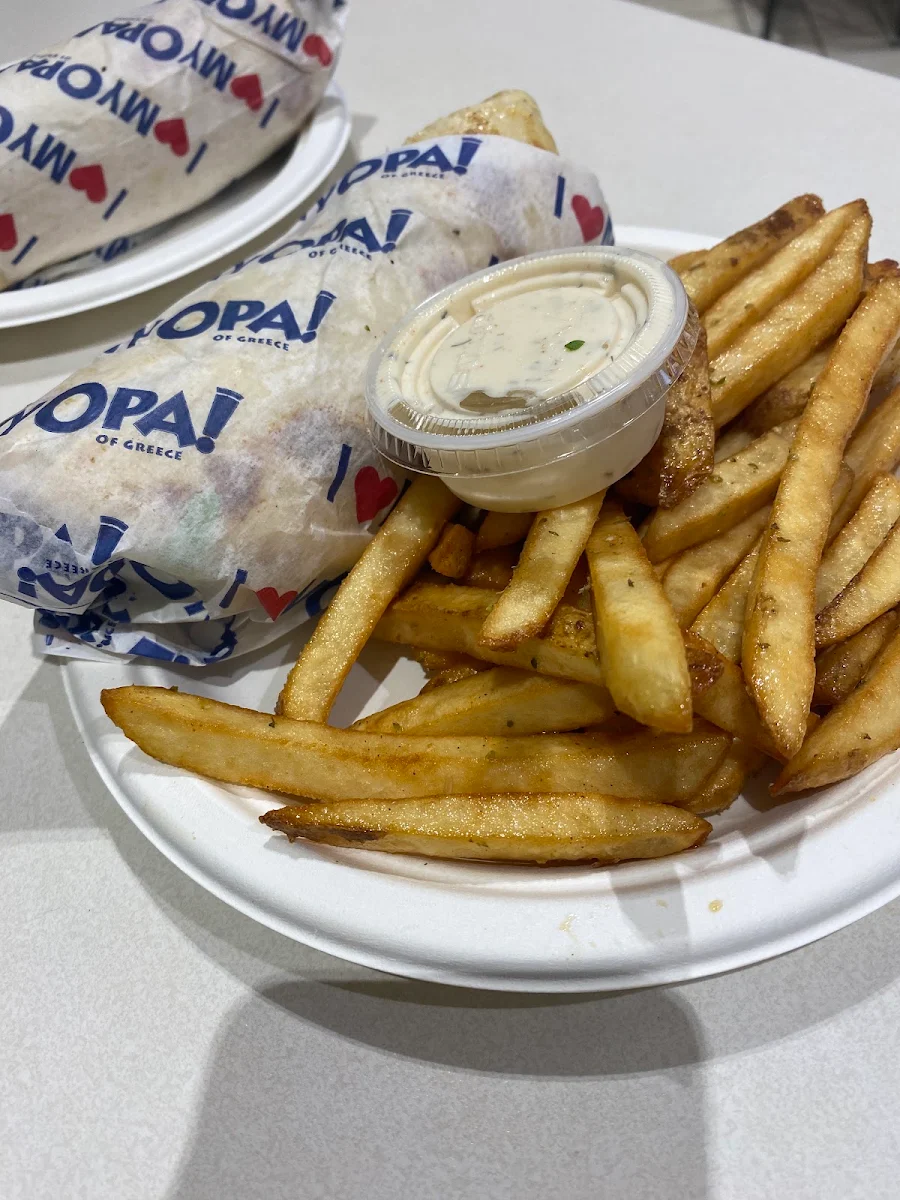 Falafel Wrap, OPA! of Greece Orchard Park