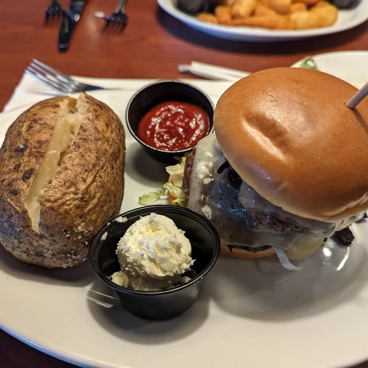 Mushroom Swiss Burger