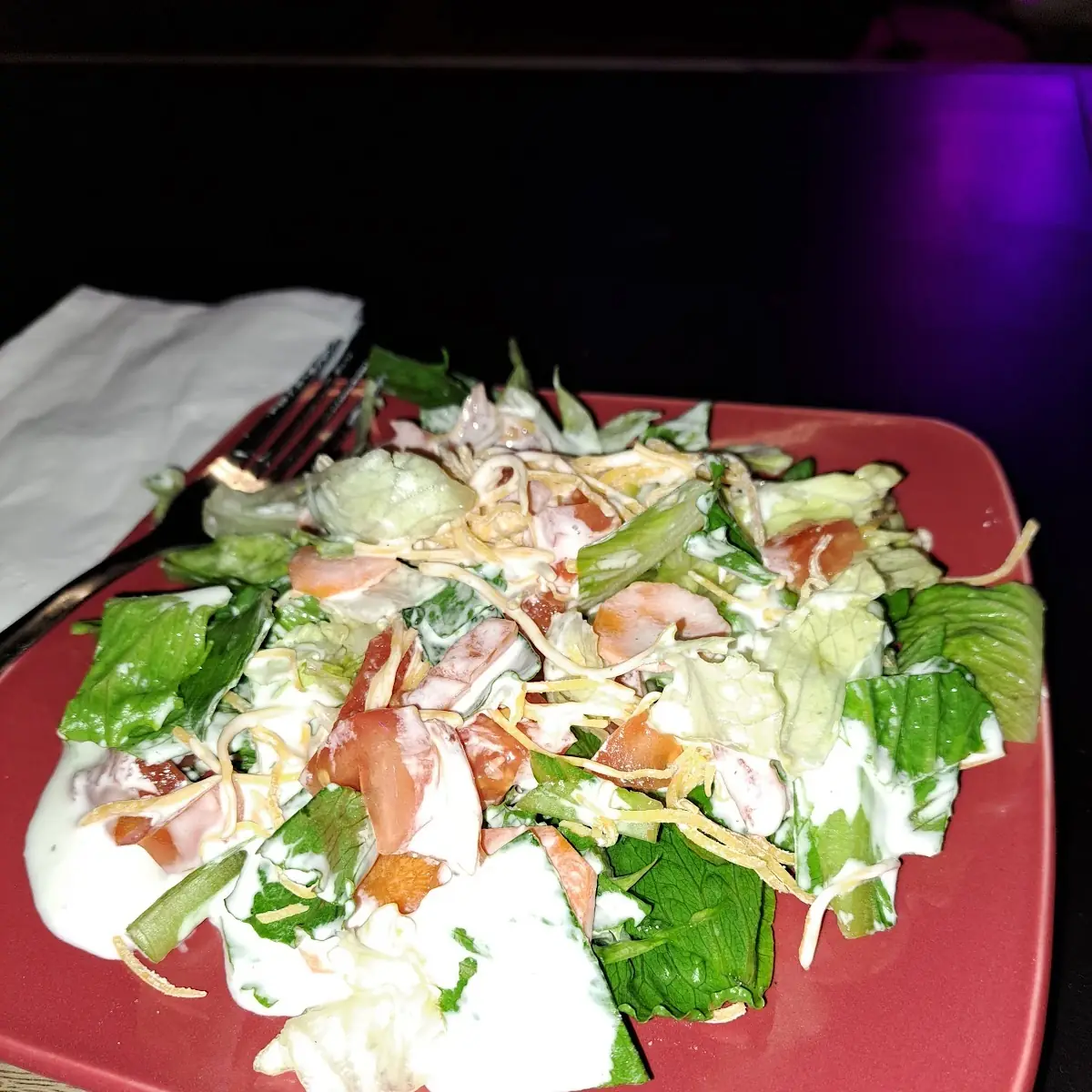 Side Salad from Steak Dinner