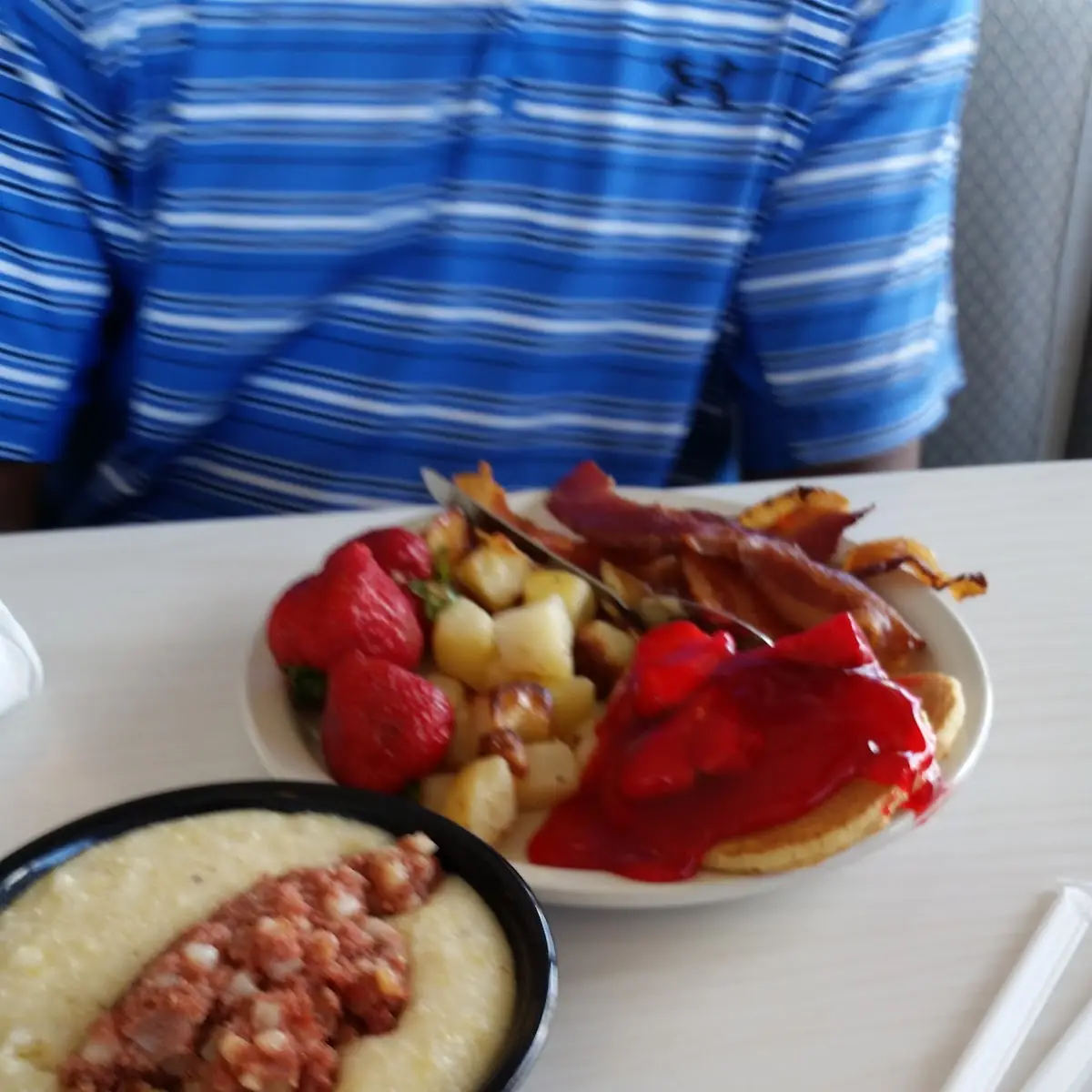 Grits and Corn Beef Hash